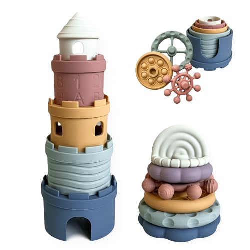 Hippypotamus Baby Stacking Teething Toy Set