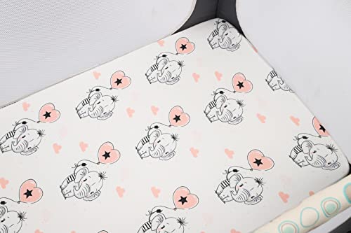 Tontukatu Pack n Play Stretchy Fitted Sheets 3 Pack