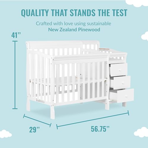 Dream On Me Jayden 4-in-1 Mini Crib Changer