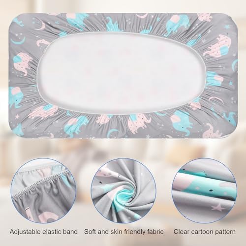 FHMJYY Bassinet Sheet Set 2 Pieces Black