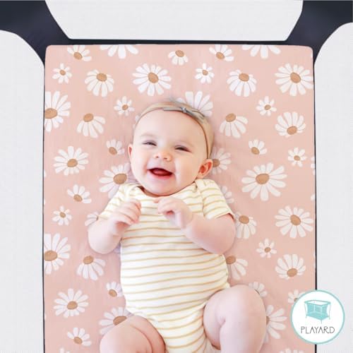 The Peanutshell 3-Pack Daisy Dreams Playard Sheets