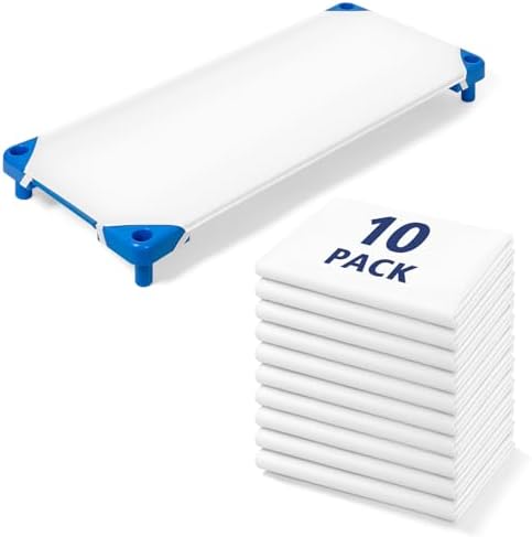Comfyanno Cot Sheets - 23x51 Standard Size 10 Pack