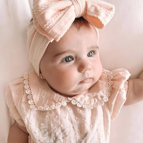 CELLOT 6 Pcs Double Bow Soft Headbands for Baby Girls