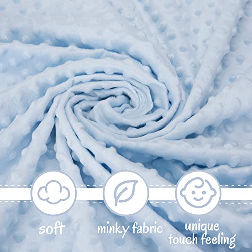 Pro Goleem 16 Inch Soft Blue Teddy Bear Lovey Blanket