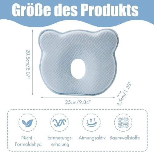 2025 New Upgrade Donut Head Shaping Pillow Blue