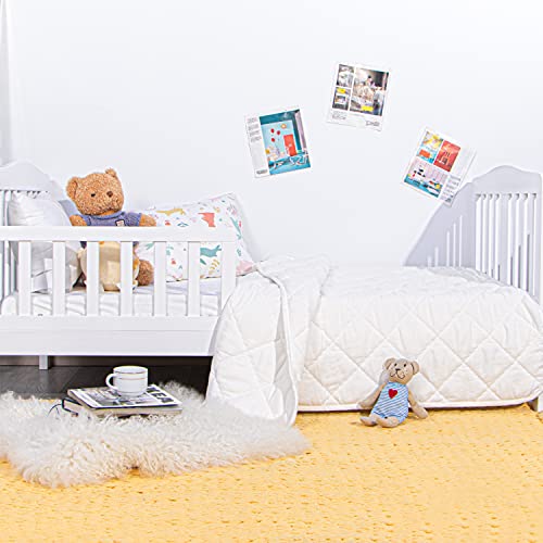 NTBAY Toddler Comforter Lightweight Warm Quilted Blanket 39x47 Inches