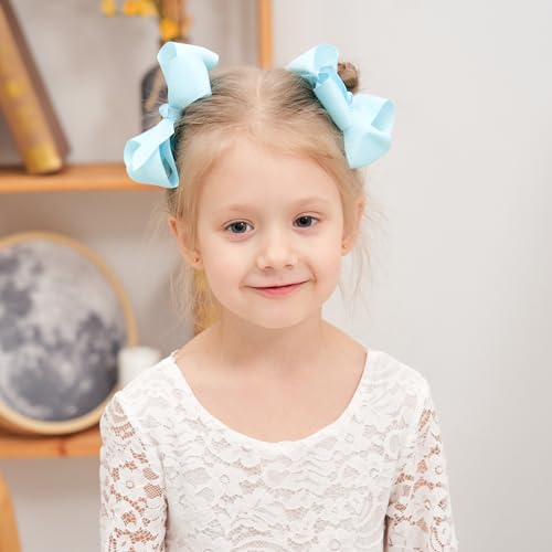 40PCS 45 Inch Grosgrain Hair Bows for Toddlers