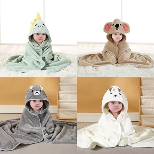 TMIELYBS 4Pack Hooded Baby Towels with Hood