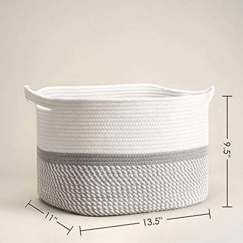 CHICVITA Square Woven Basket with Handles for Storage