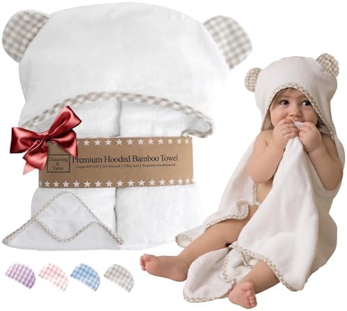 Channing Yates Organic Bamboo Hooded Towel Set