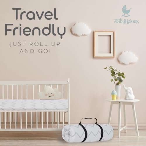 Waterproof Pack and Play Mattress Pad - 38x26 Roll Up Style