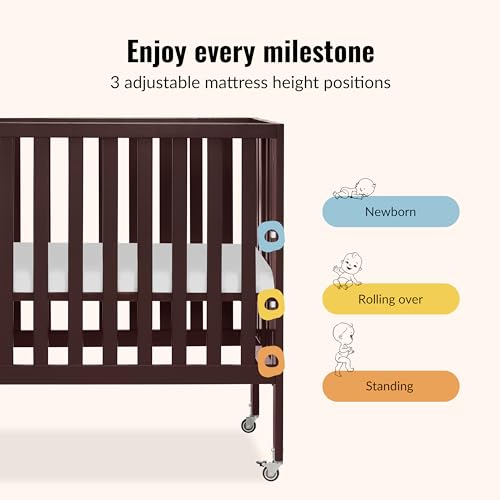 Dream On Me Jett Folding Convertible Crib 1