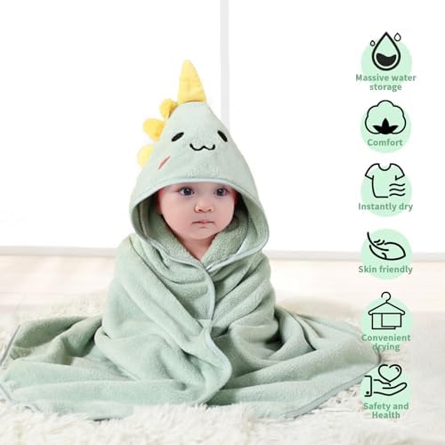 TMIELYBS 4Pack Hooded Baby Towels with Hood
