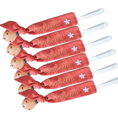Personalized Pacifier Soother Clip Wooden 6inch L x1inch