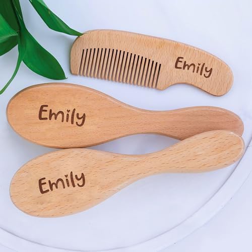 Personalized Baby Brush Comb Set with Name