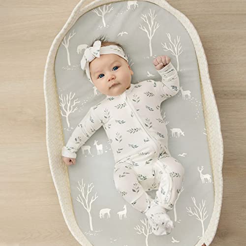 GRSSDER Stretch Fitted Bassinet Sheet Set 2 Pack