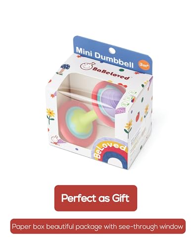 BaBeloved Mini Dumbbell Teething Toy for Babies 0-12 Months
