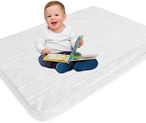 Luv4babe Crib Mattress Topper 52x27 Waterproof Memory Foam Pad