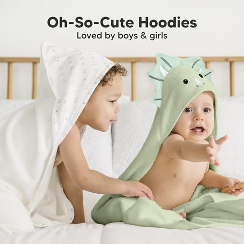 KeaBabies Hooded Baby Towel - Bamboo Viscose Soft Absorbent