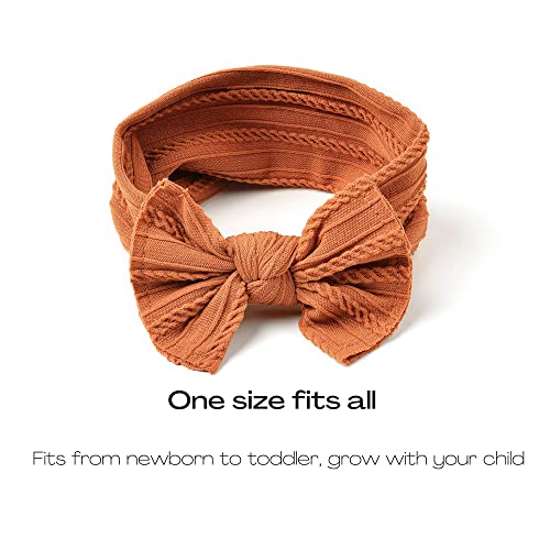 Prohouse 12 Pack Nylon Headbands for Baby Girls