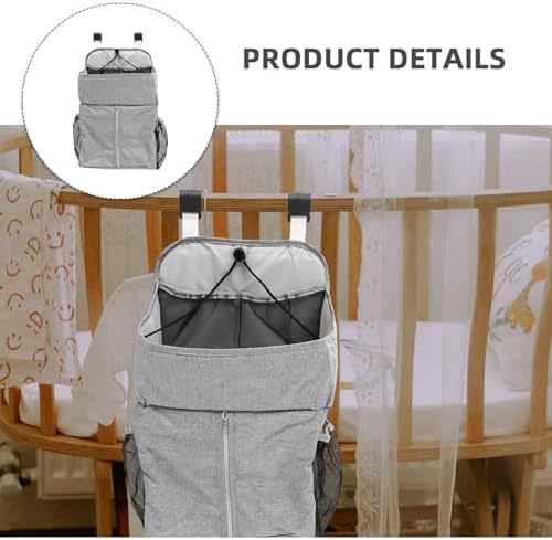 Vaguelly Cradle Hanging Storage Bag for Diapers Wipes