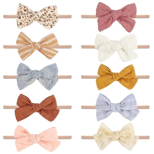 VISBL Baby Girl Headbands and Bows Set 1