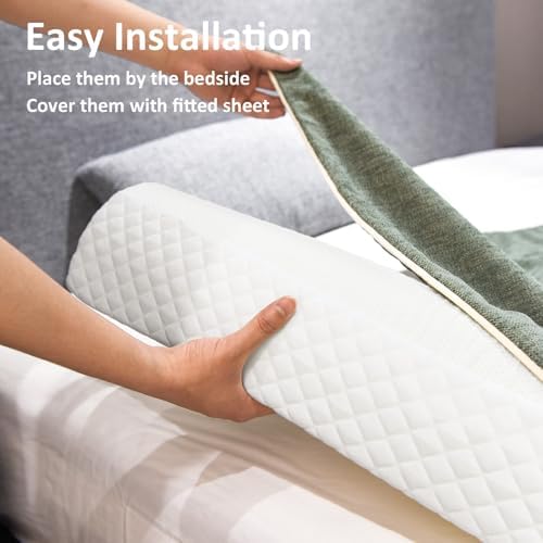 Shinnwa Memory Foam Bed Bumpers 2-Pack Safety Guard
