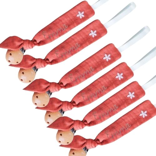 Personalized Pacifier Clip with Unique Embroidery