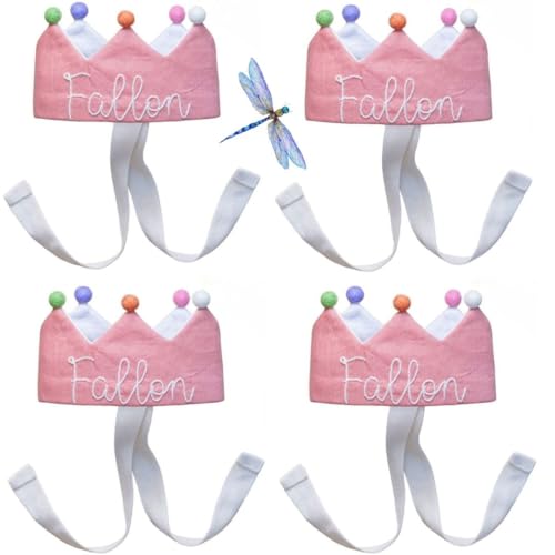 Personalized Baby Birthday Crown with Embroidered Name 1