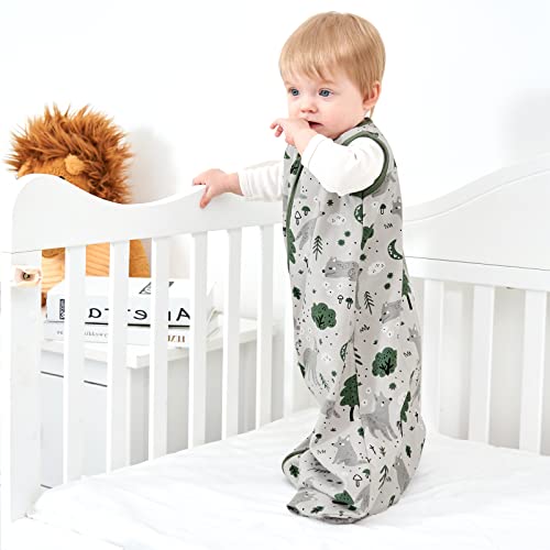 Yoofoss 6-12 Months Baby Sleep Sack 3 Pack 100 Cotton