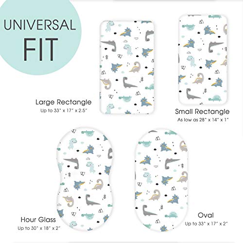 GRSSDER Stretchy Fitted Bassinet Sheet Set 2 Pack