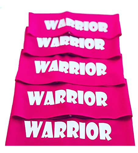 Ninja Headbands Set of 5 for Women and Girls Pink