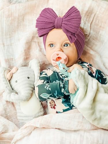 AQOKKA Baby Bows Headbands with Big Bows for Newborn Toddler