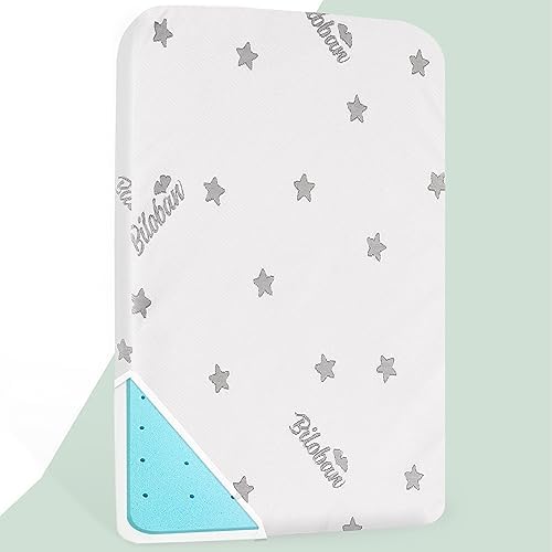 Biloban Crib Mattress Topper 2-Inch Waterproof Memory Foam 1
