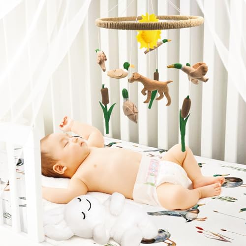 Teeloray Duck Hunting Baby Crib Mobile for Boys Girls