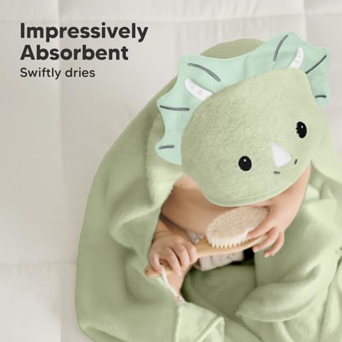 KeaBabies Hooded Baby Towel - Bamboo Viscose Soft Absorbent