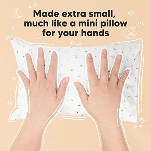 Mini Toddler Pillow with Organic Cotton Pillowcase - 9x13 Acorn