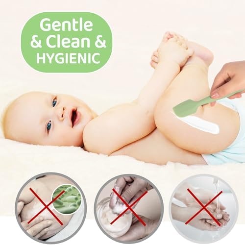 MAIKKB 3 Pack Diaper Cream Spatula with Suction Base