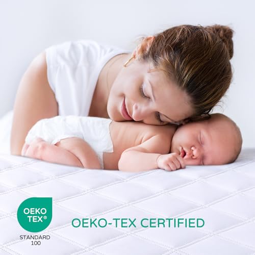 Yoofoss Waterproof Crib Mattress Protector 2 Pack