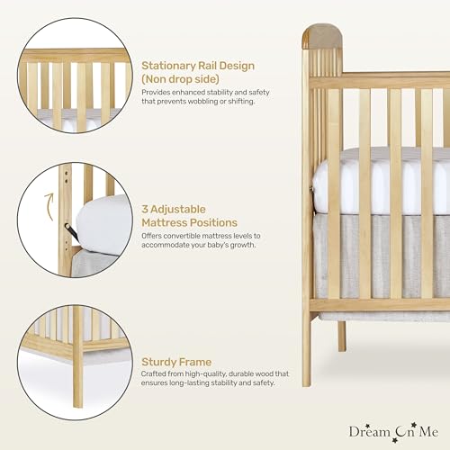 Dream On Me Anna 3 in 1 Crib with Changing Table