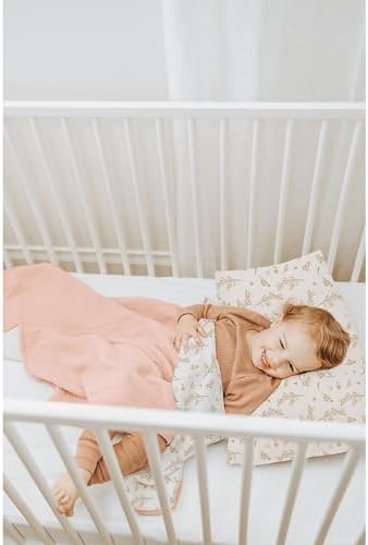 Konssy Muslin Toddler Pillowcase 2 Pack - Pink Floral