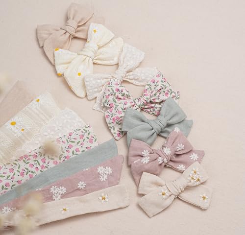 Fancy Clouds 14pcs Stretchy Hair Bows and Headbands for Babies