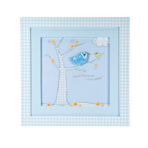 Baby Boys Pastel Little Bird Wall Hanging Picture Frame