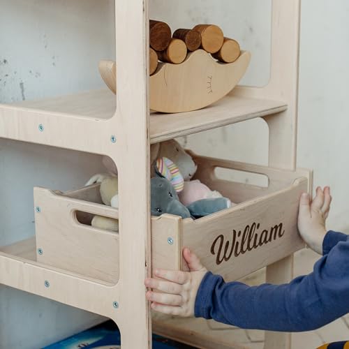 Montessori Kids Toy Shelf Bookcase Set 1