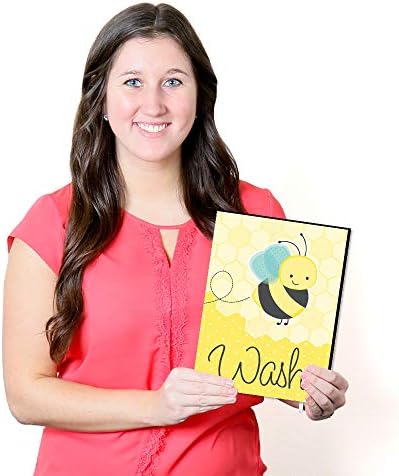 Big Dot of Happiness Honey Bee Wall Art Set