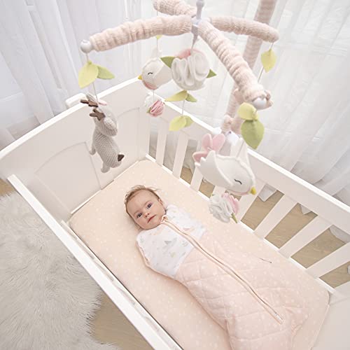 Living Textiles Ava Birds Musical Mobile - Crib Toy with 12 Lullabies