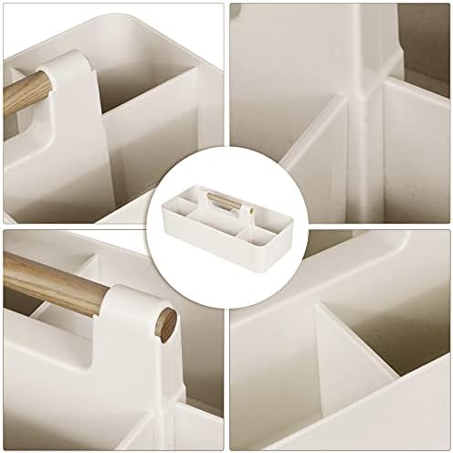 ChengFu Baby Shower Caddy Portable Storage Organizer Tote with Wood Handle