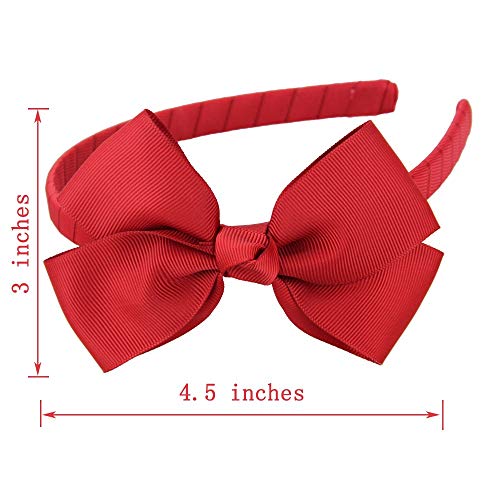 7Rainbows Cute Light Blue Bow Headband for Girls