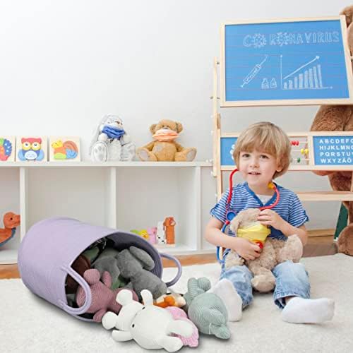 XUANGUO Tall Rope Laundry Basket with Handles