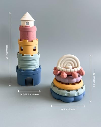 Hippypotamus Baby Stacking Teething Toy Set